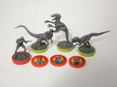Unmatched: Jurassic Park - InGen vs Raptors miniatures