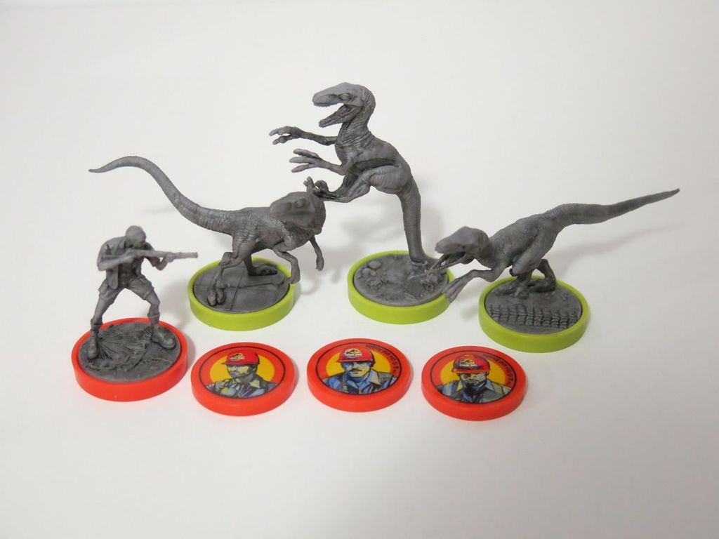 Unmatched: Jurassic Park - InGen vs Raptors miniaturas