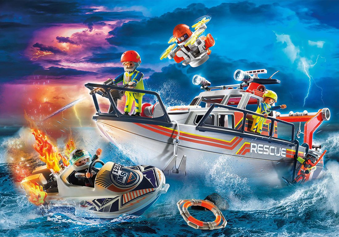 Playmobil® City Action Fire Rescue with Personal Watercraft