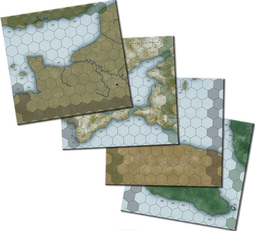 Combined Arms: The World War II Campaign Game game board