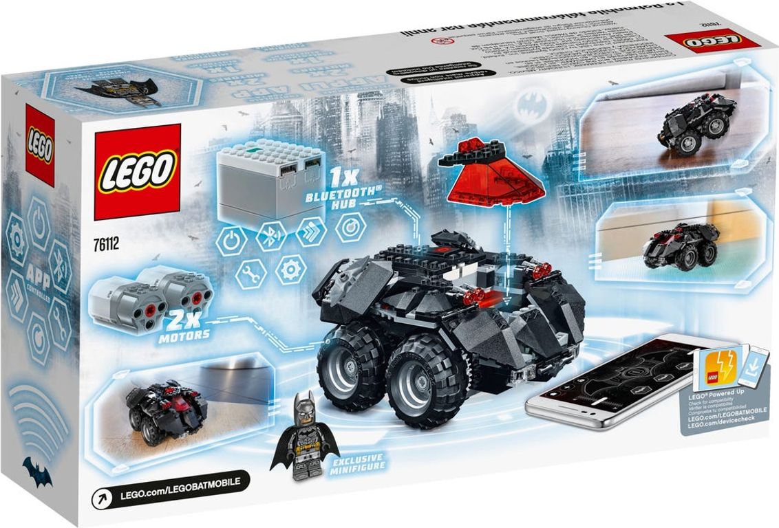 LEGO® DC Superheroes Batmobiel met app-bediening achterkant van de doos