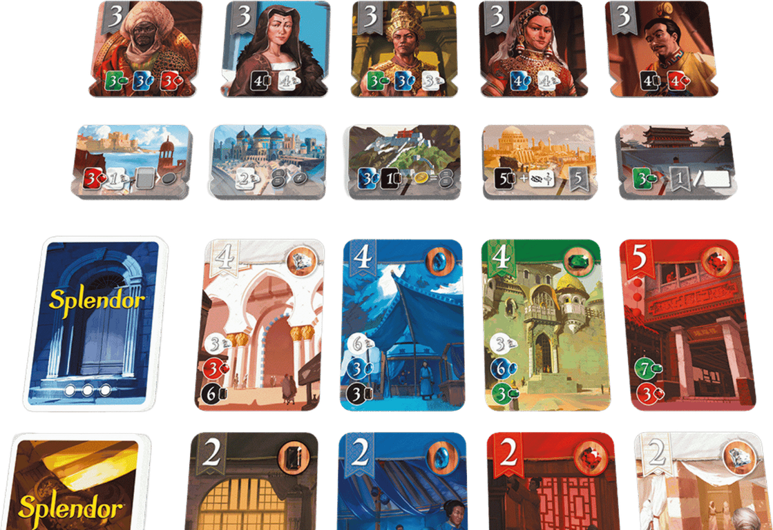 Splendor: The Silk Road components