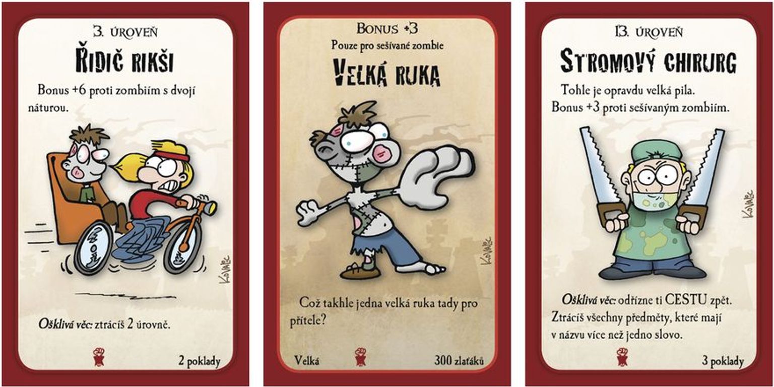 Munchkin Zombies: Armed and Dangerous kaarten