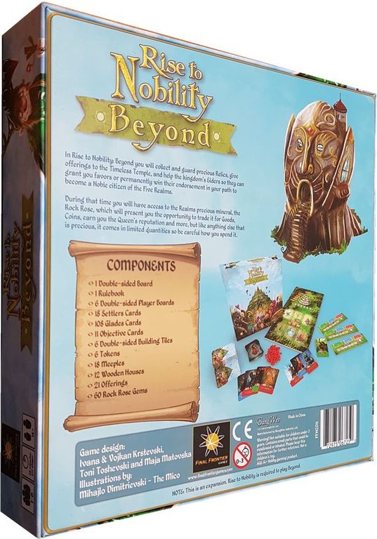 Rise to Nobility: Beyond back of the box