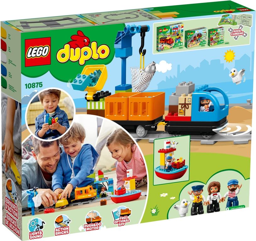 LEGO® DUPLO® Le train de marchandises dos de la boîte