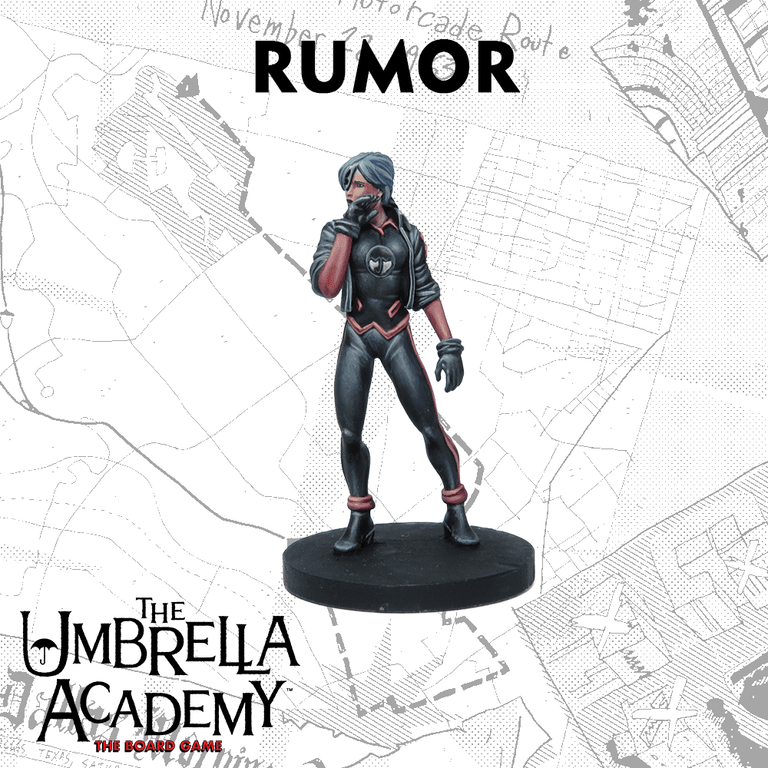 The Umbrella Academy: The Board Game miniatures