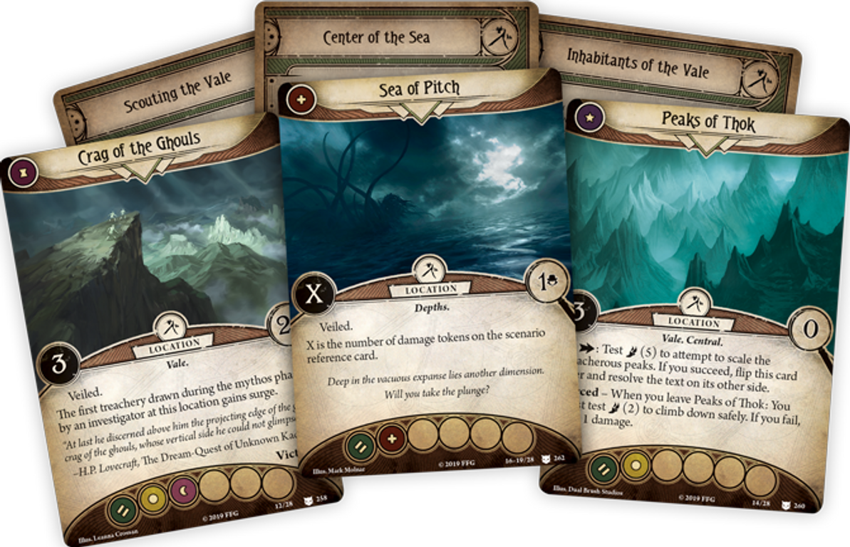 Arkham Horror: El Juego de Cartas - Punto sin Retorno: Pack de Mitos cartas