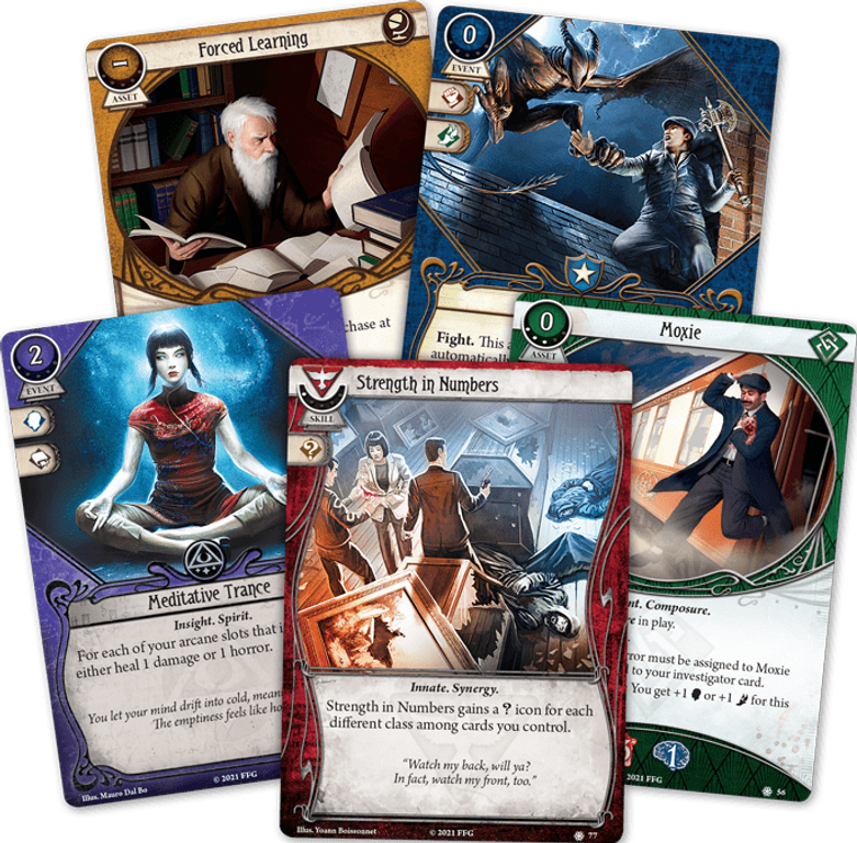 Arkham Horror: The Card Game – Edge of the Earth: Investigator Expansion kaarten