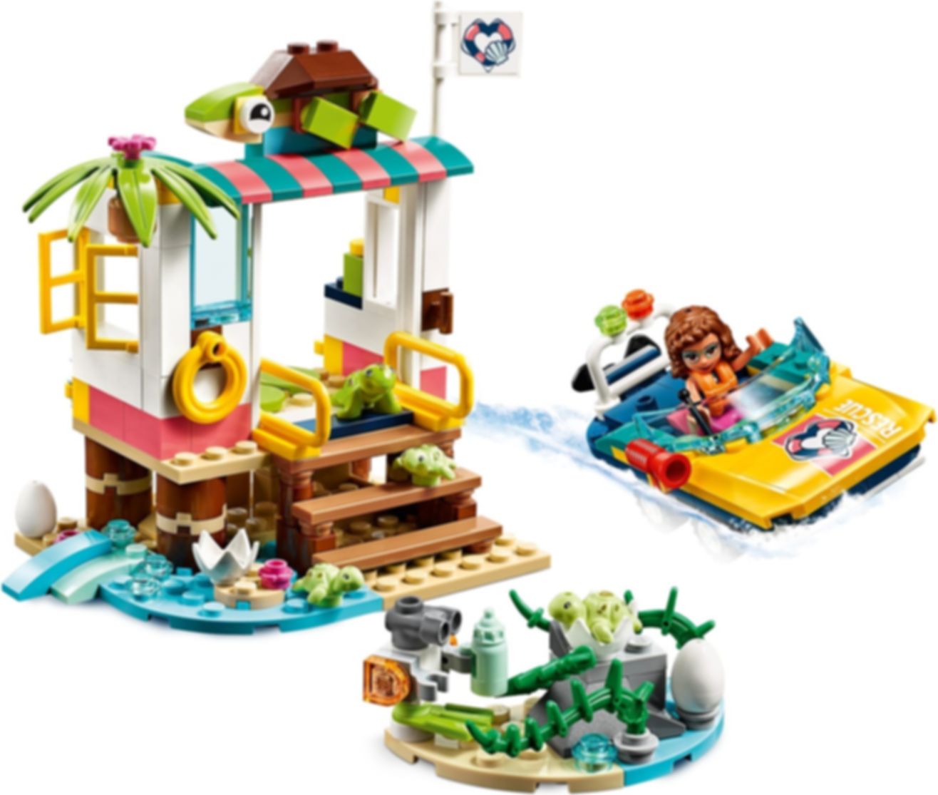 LEGO® Friends Misión de Rescate: Tortugas jugabilidad