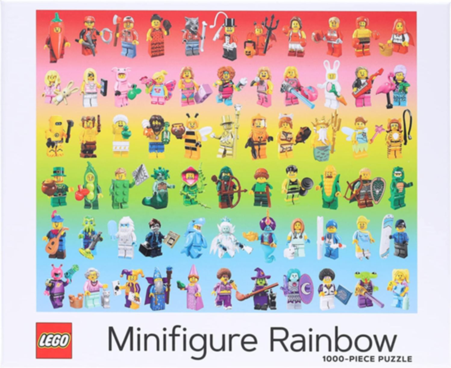 Puzzle de 1 000 pièces Arc-en-ciel de minifigurines