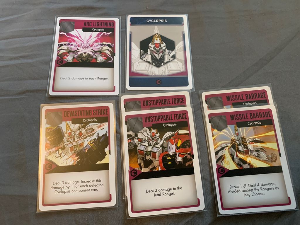 Power Rangers: Heroes of the Grid – Cyclopsis Deluxe Figure cards