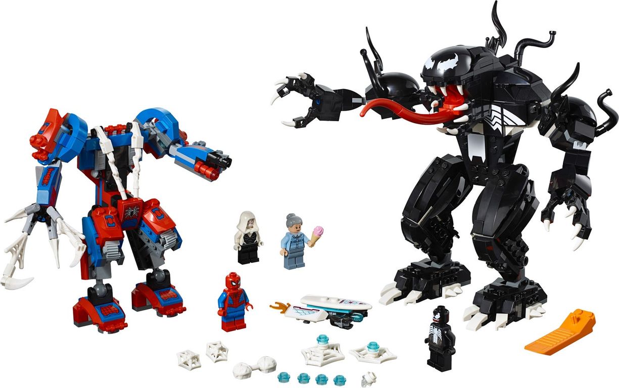 LEGO® Marvel Le robot de Spider-Man contre Venom composants