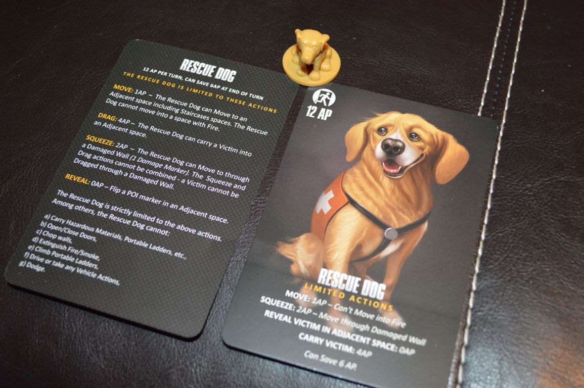 Flash Point: Fire Rescue – Veteran and Rescue Dog cards
