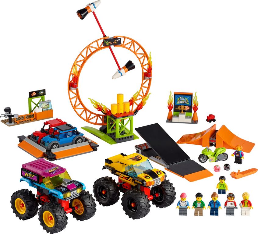 LEGO® City Stunt Show Arena components