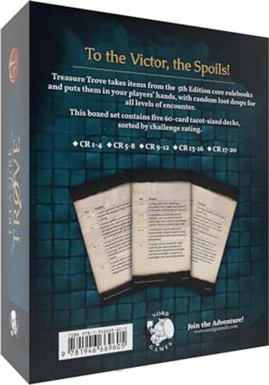 Treasure Trove Box Set (5E) parte posterior de la caja