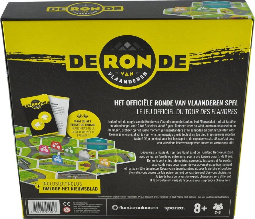 De Ronde van Vlaanderen achterkant van de doos