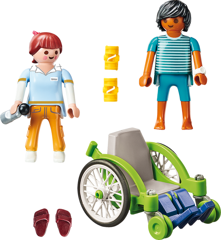 Playmobil® City Life Patient in Wheelchair components