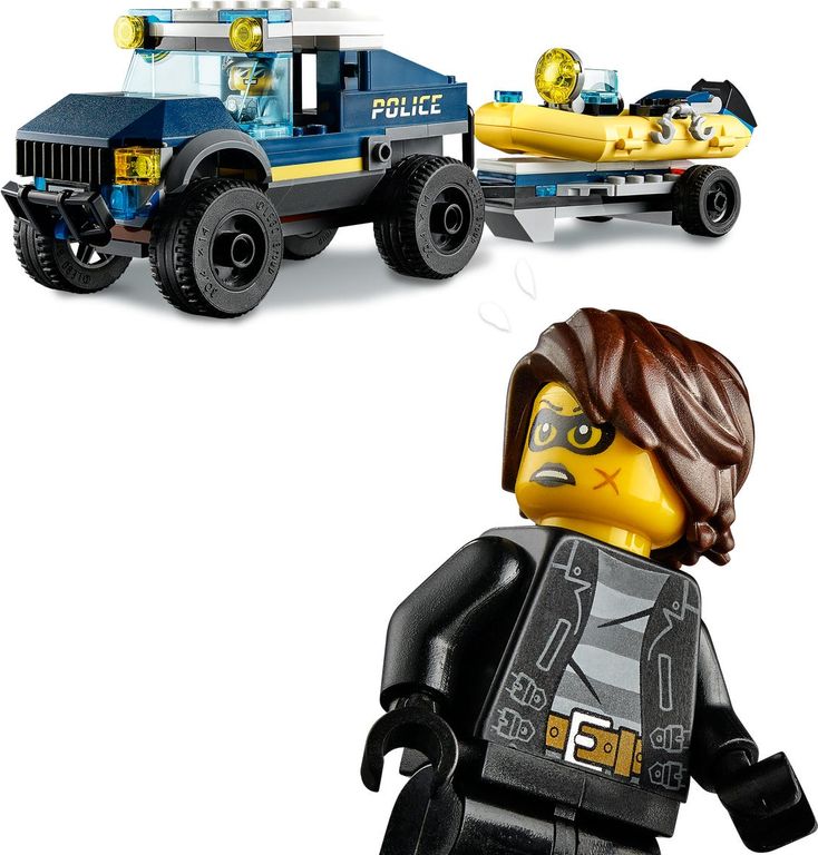 LEGO® City Police Boat Transport components