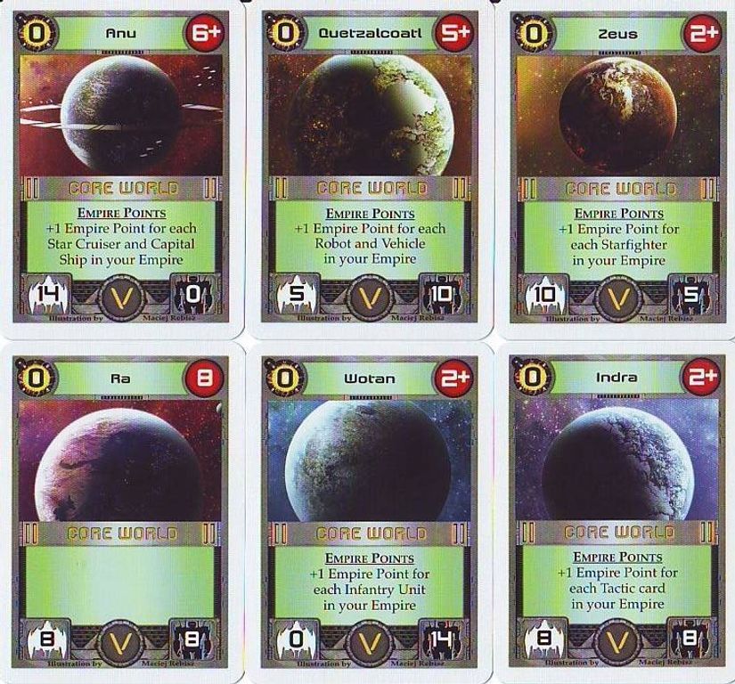 Core Worlds cartes