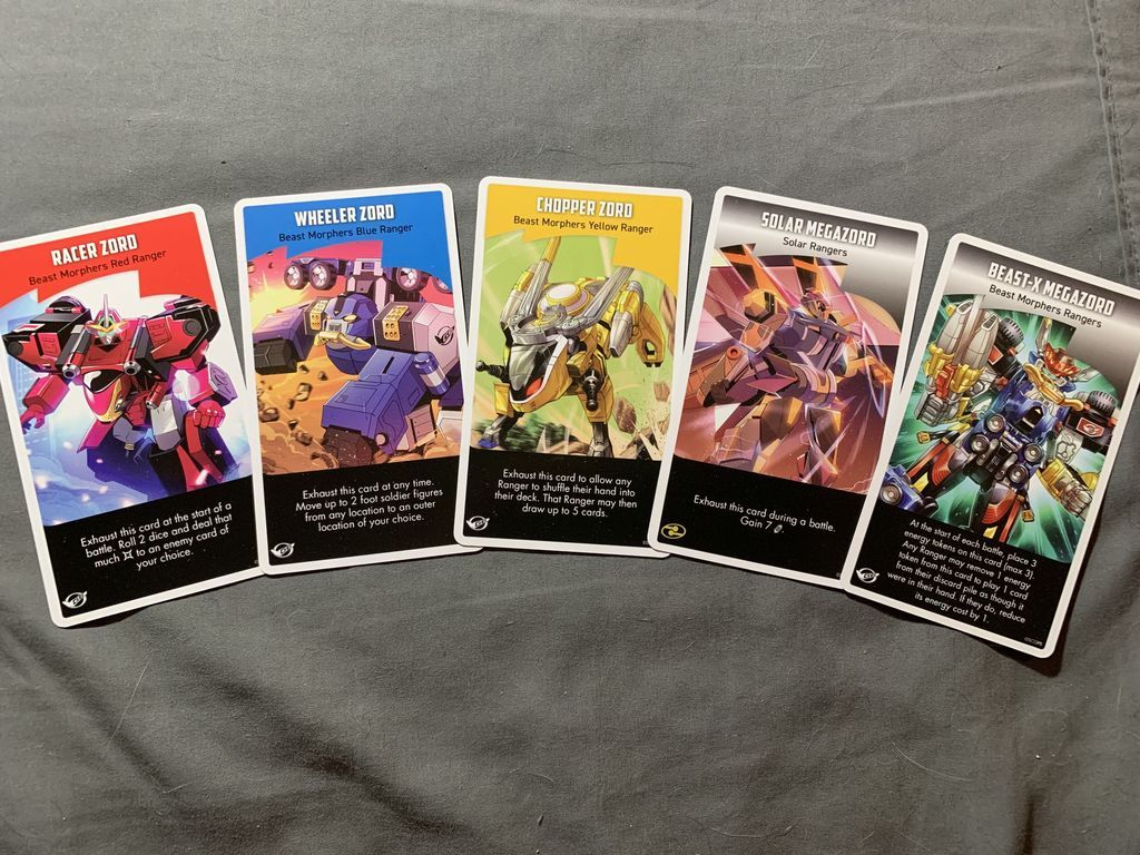 Power Rangers: Heroes of the Grid – Rangers United cartas