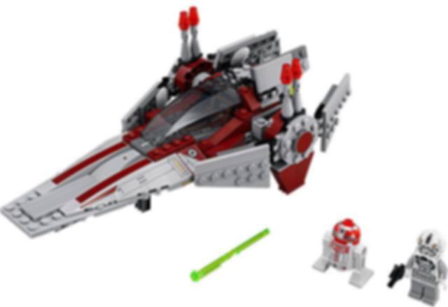 LEGO® Star Wars V-Wing Starfighter components