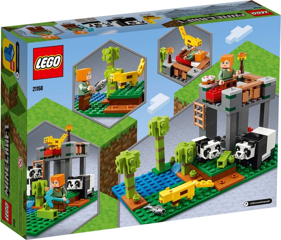 LEGO® Minecraft La garderie des pandas dos de la boîte