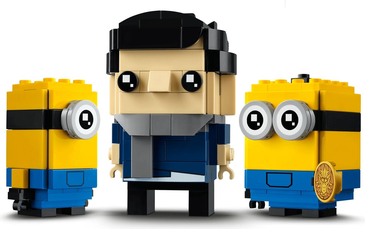 LEGO® BrickHeadz™ Gru, Stuart e Otto componenti