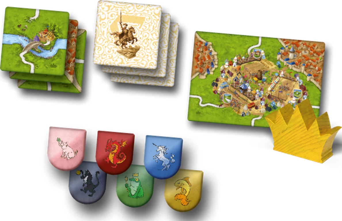 Carcassonne: Jousts & Crests components