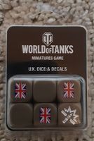 World of Tanks Miniatures Game: U.K. Dice and Decals