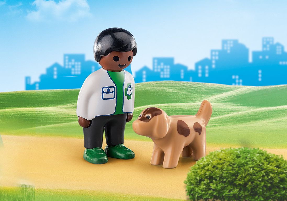 Playmobil® 1.2.3 Vet with Dog