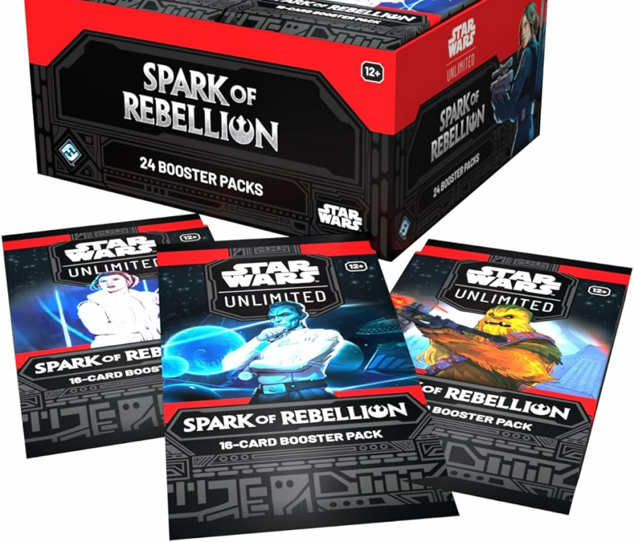 Star Wars: Unlimited - Spark of Rebellion Booster Display (24 Booster) components