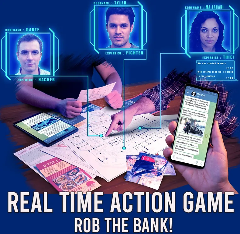 Live Mission Game: The Heist – Crime Does Pay jugabilidad