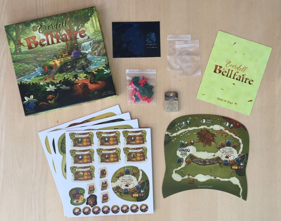 Everdell: Bellfaire components