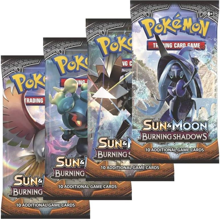 Pokémon TCG: Sun & Moon-Burning Shadows Sleeved Booster Pack scatola