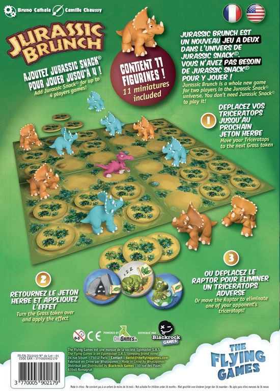 Jurassic Brunch back of the box