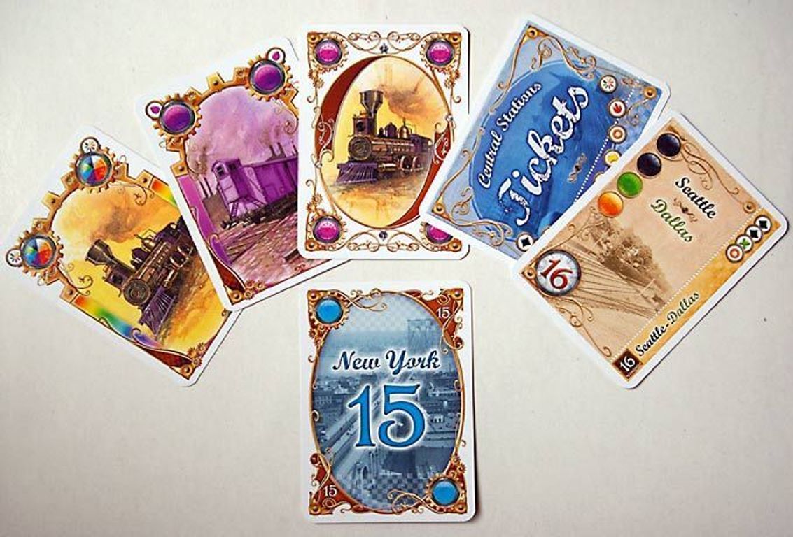 Ticket to Ride: The Card Game cards
