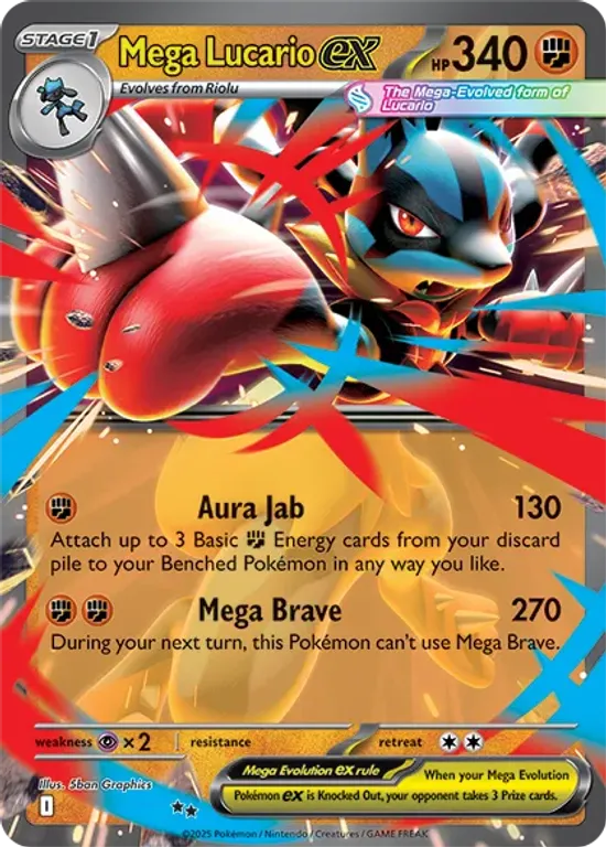 Pokémon TCG: Scarlet & Violet - Mega Evolution Three-Booster Blister Pack carta
