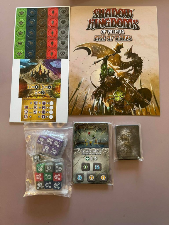 Shadow Kingdoms of Valeria: Rise of Titans components