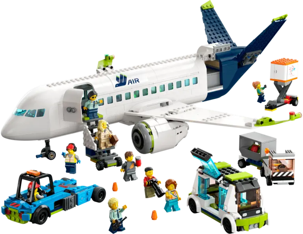 LEGO® City Passenger Airplane components