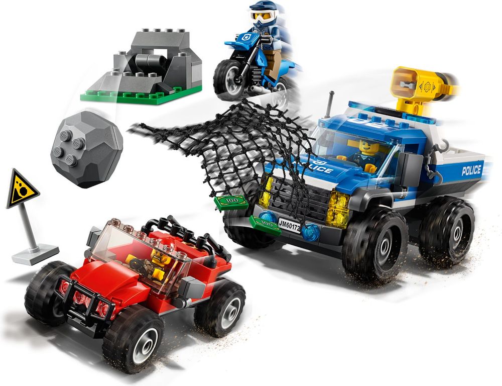 LEGO® City Modderwegachtervolging speelwijze