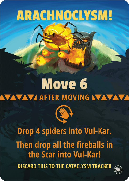 Fireball Island: The Curse of Vul-Kar - Spider Springs Arachnoclysm carta