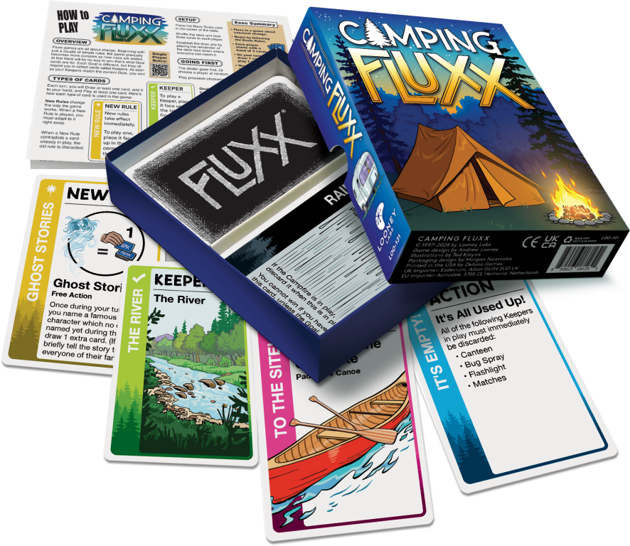 Camping Fluxx komponenten