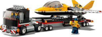 LEGO® City Airshow Jet Transporter components