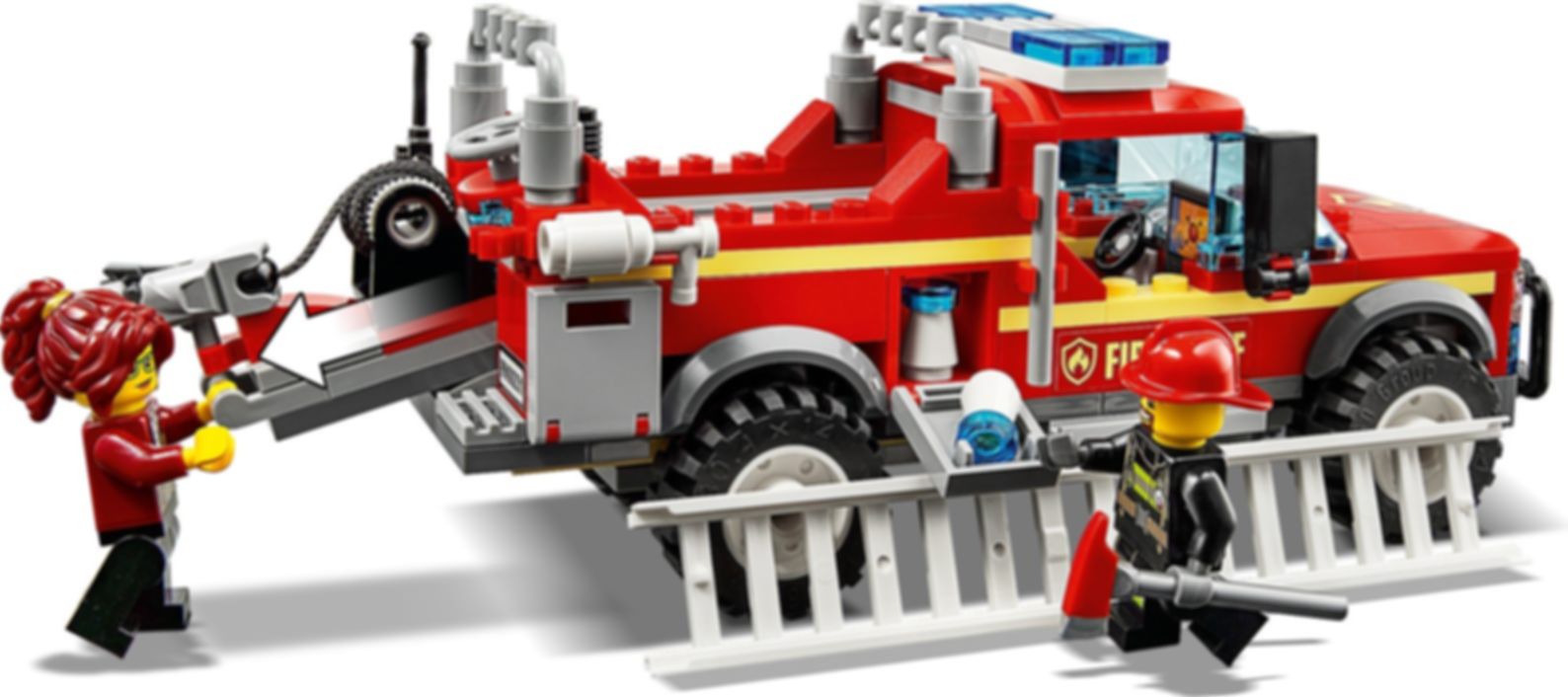 LEGO® City Camión de Intervención de la Jefa de Bomberos jugabilidad