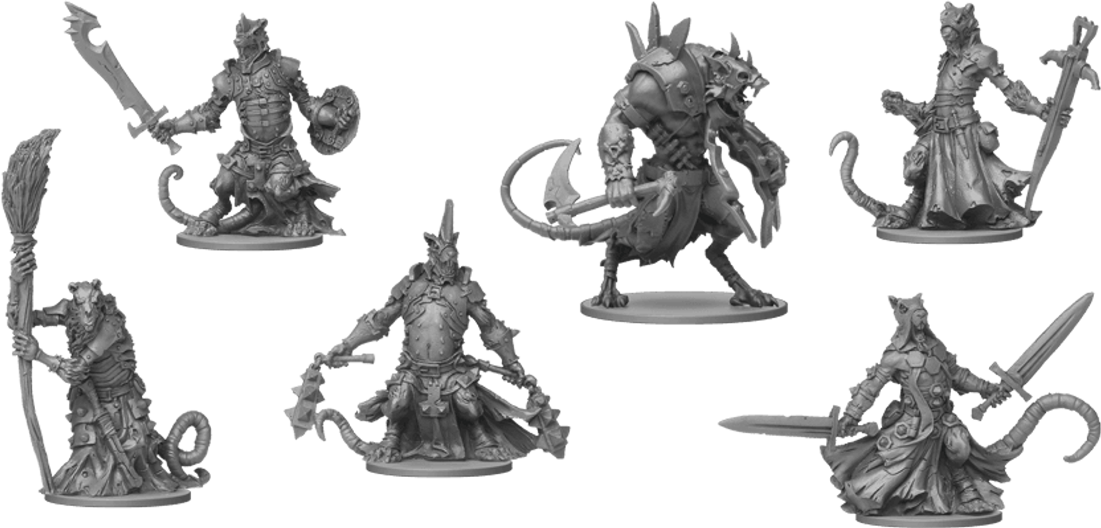 Massive Darkness: Monster-Set – Rattlinge miniaturen