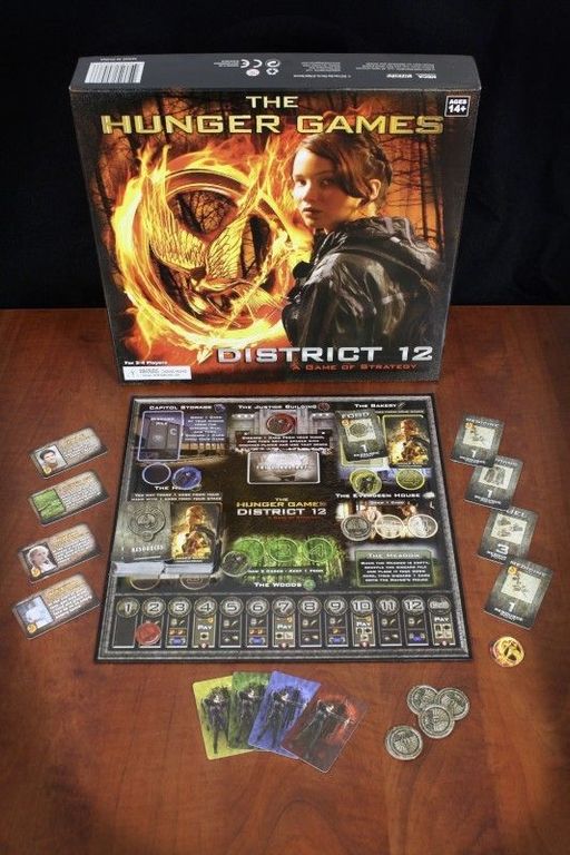 The Hunger Games: District 12 Strategy Game components