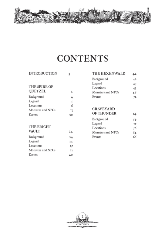 Forbidden Lands - The Spire of Quetzel Scenario Compendium manual