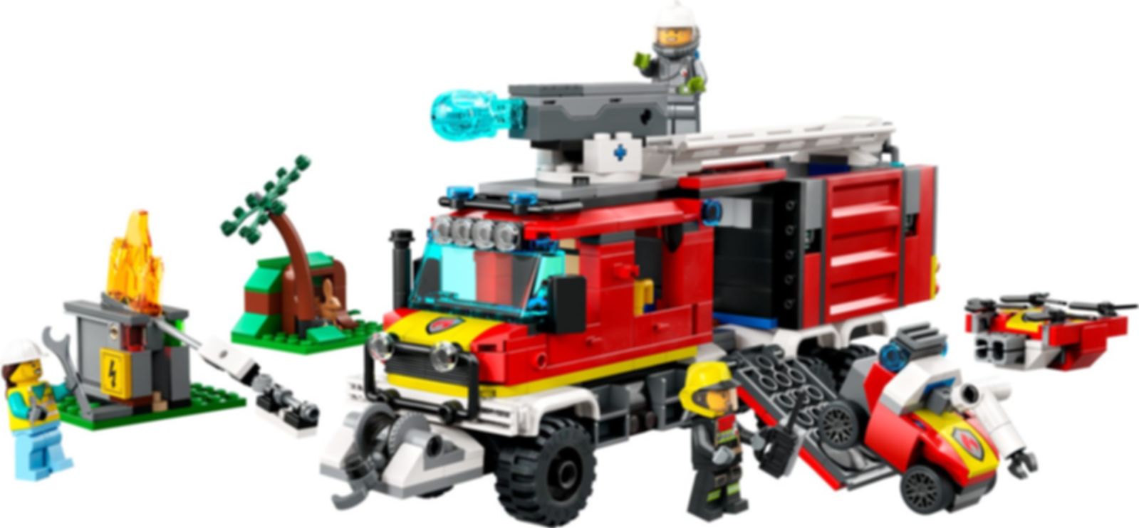LEGO® City Einsatzleitwagen der Feuerwehr spielablauf