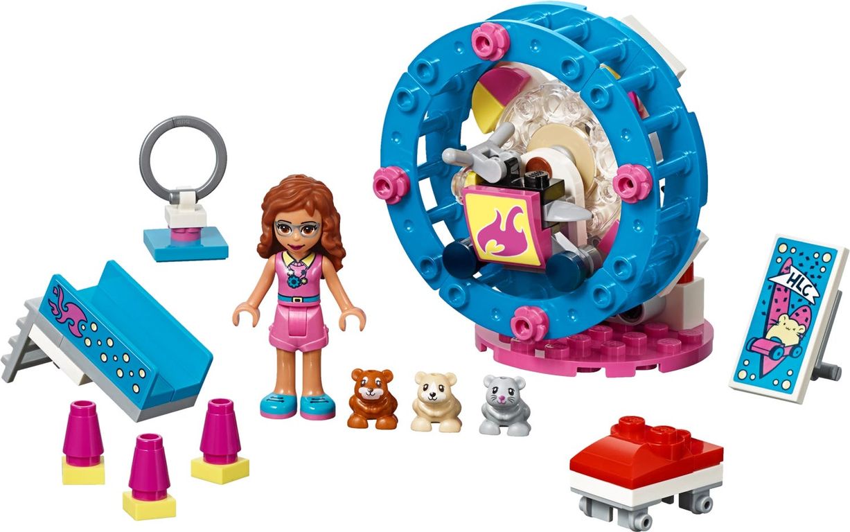 LEGO® Friends Olivia's Hamster Playground components