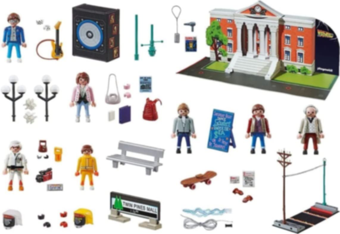 Playmobil® Back to the Future Calendrier de l'Avent 'Back to the Future' composants